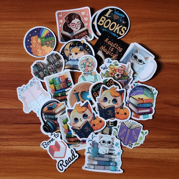 Other - Colorful Book-Themed Stickers